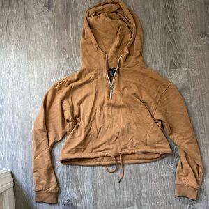 Forever 21 cropped chestnut sweater